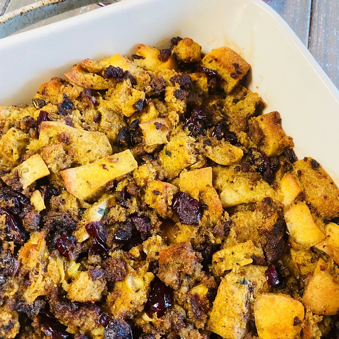 Blackstone Griddle Sausage Cranberry Stuffing
