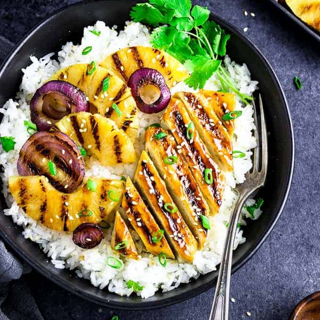 Grilled Pineapple Teriyaki Bowl