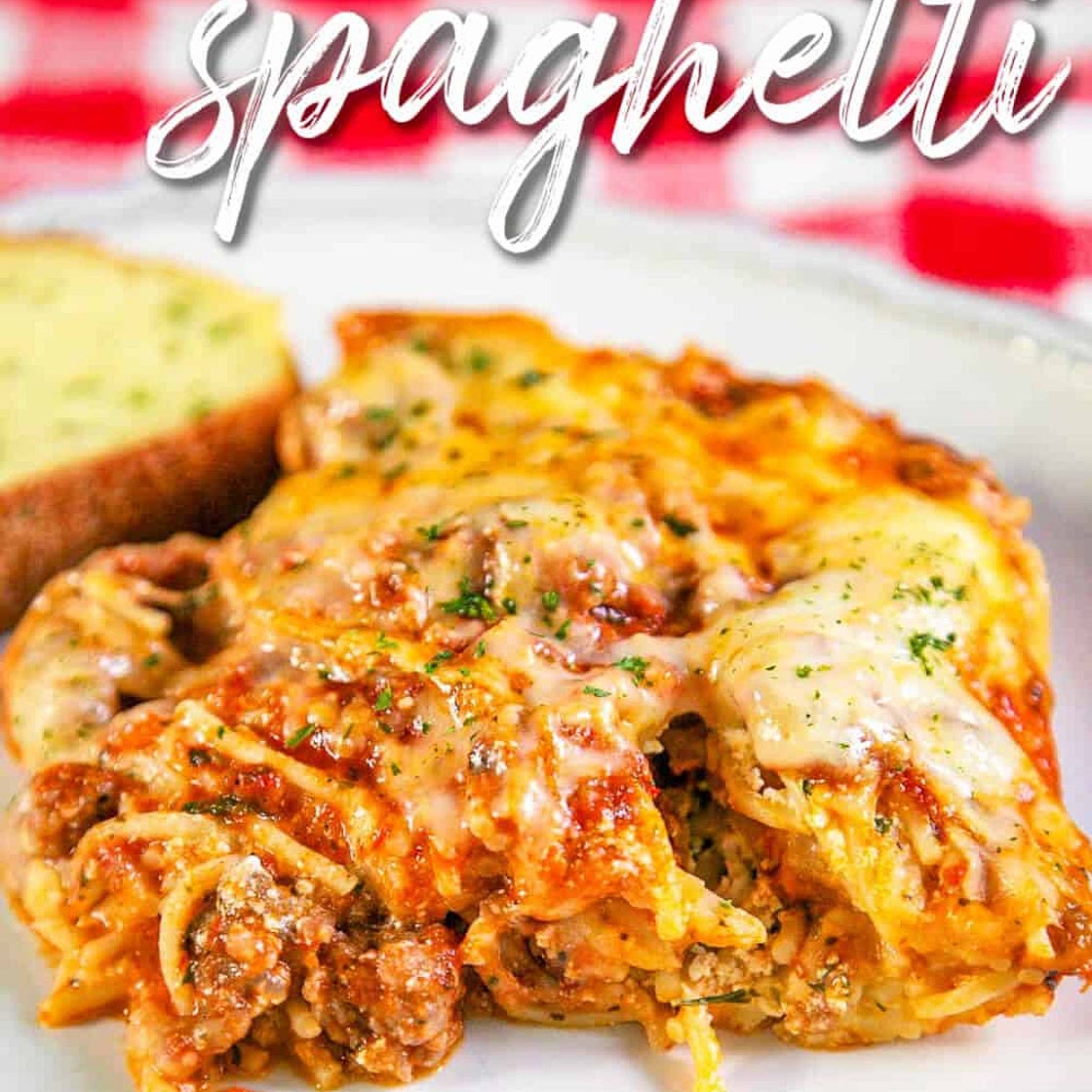 The Best Baked Spaghetti
