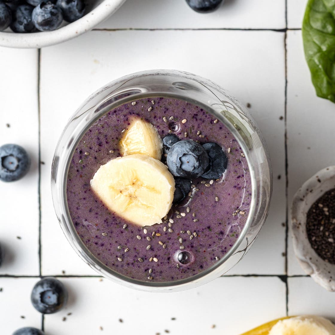 Blueberry Banana Blackberry Smoothie