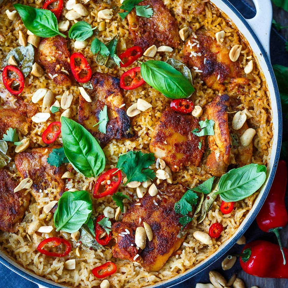 Thai Baked Chicken and Rice