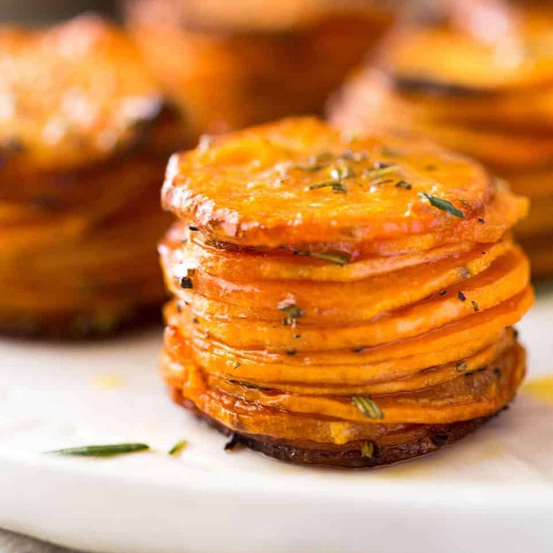 Roasted Sweet Potato Stacks