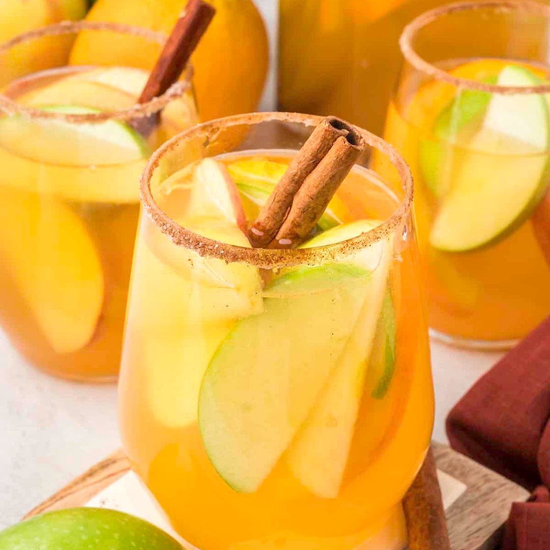 Fall Apple Cider Sangria Recipe With Fireball