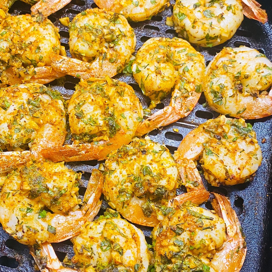 Air Fryer Lemon Herb Shrimp
