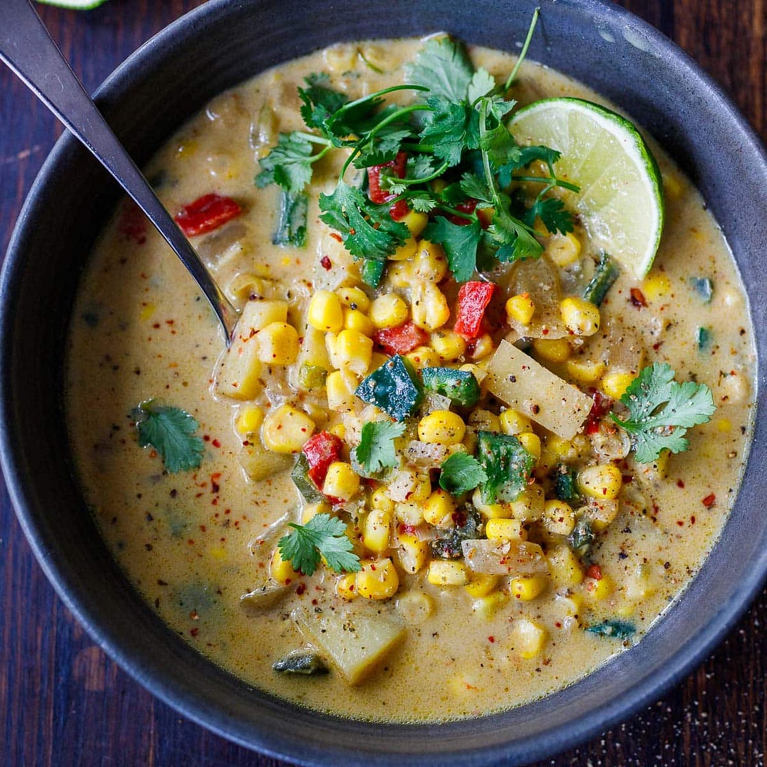 Poblano Corn Chowder