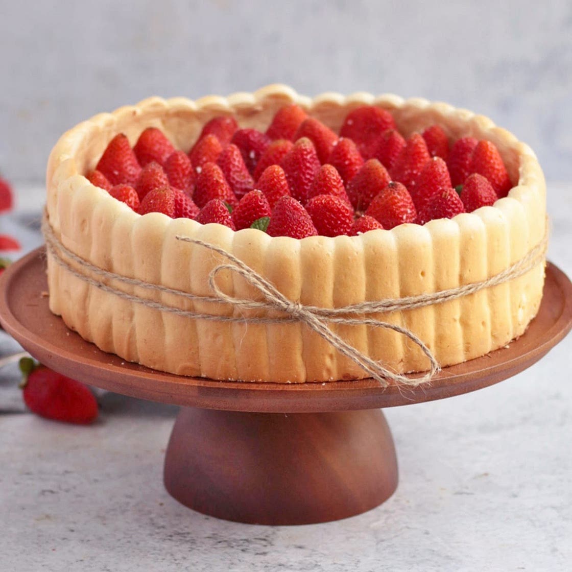Strawberry Charlotte Cake