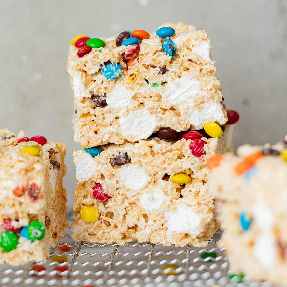 M&M Rice Krispie Treats