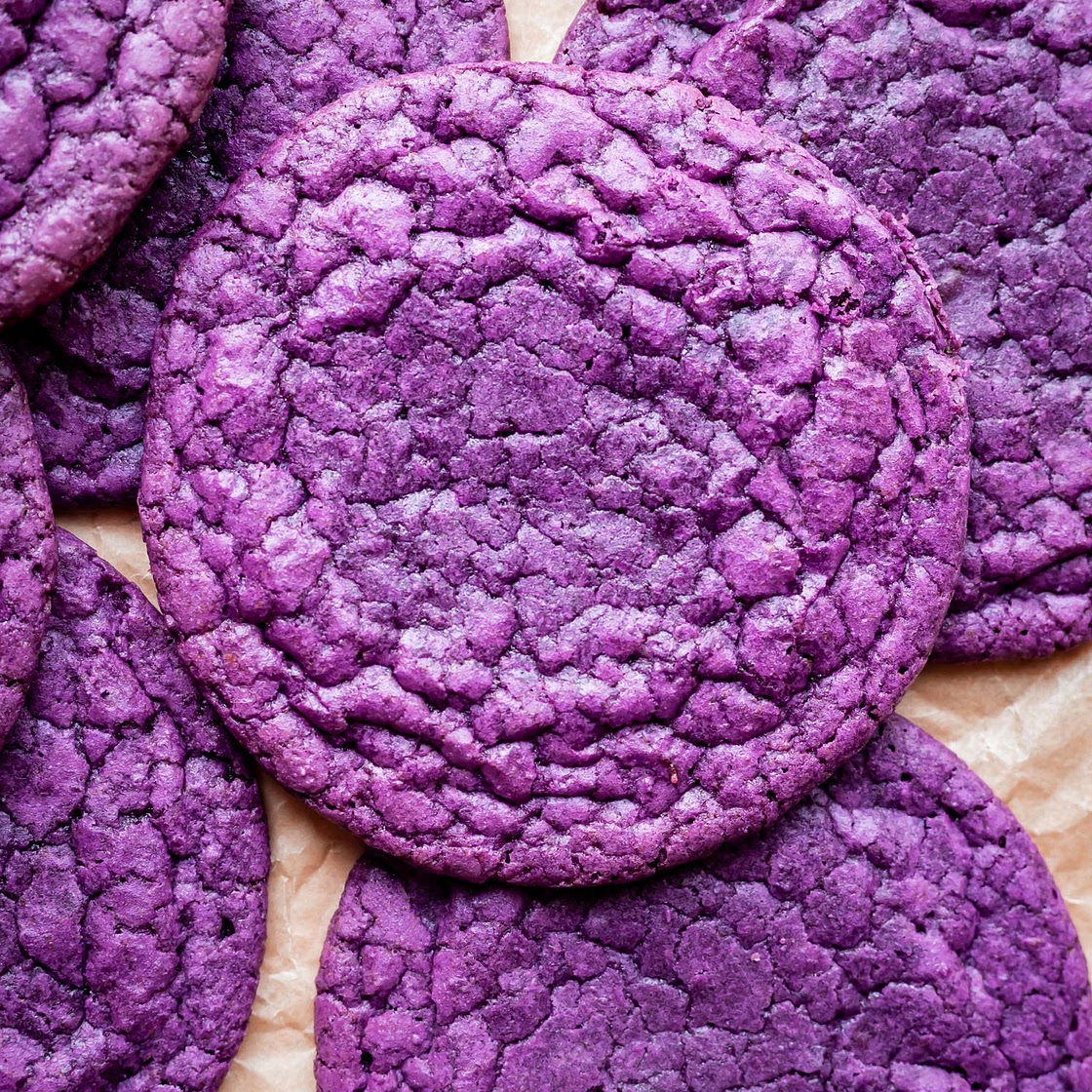 30-Minute Ube Brownie Cookies