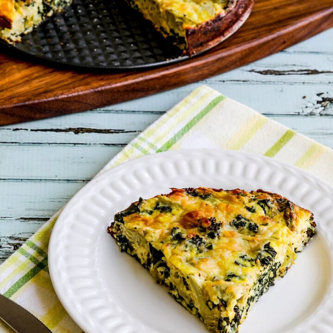 Artichoke, Kale, and Ricotta Pie