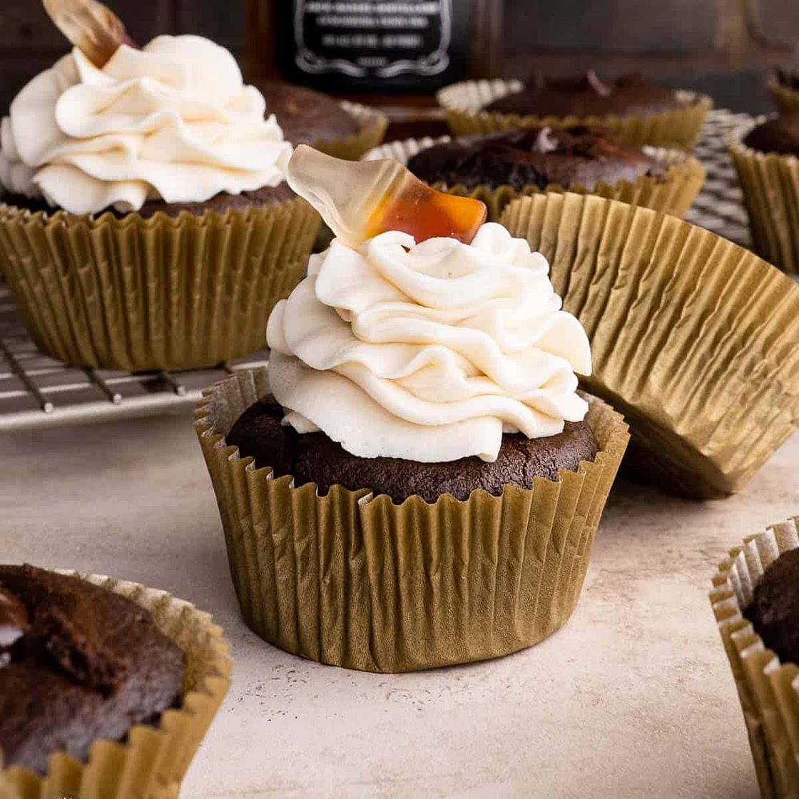 The Best Jack and Coke Cupcakes