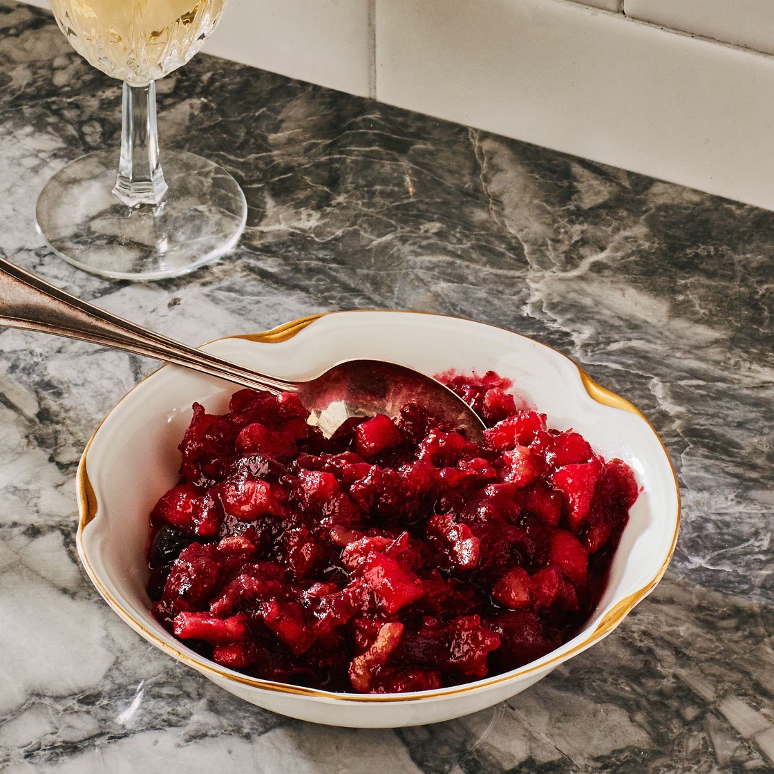 Cranberry, Apple, and Walnut Conserve
