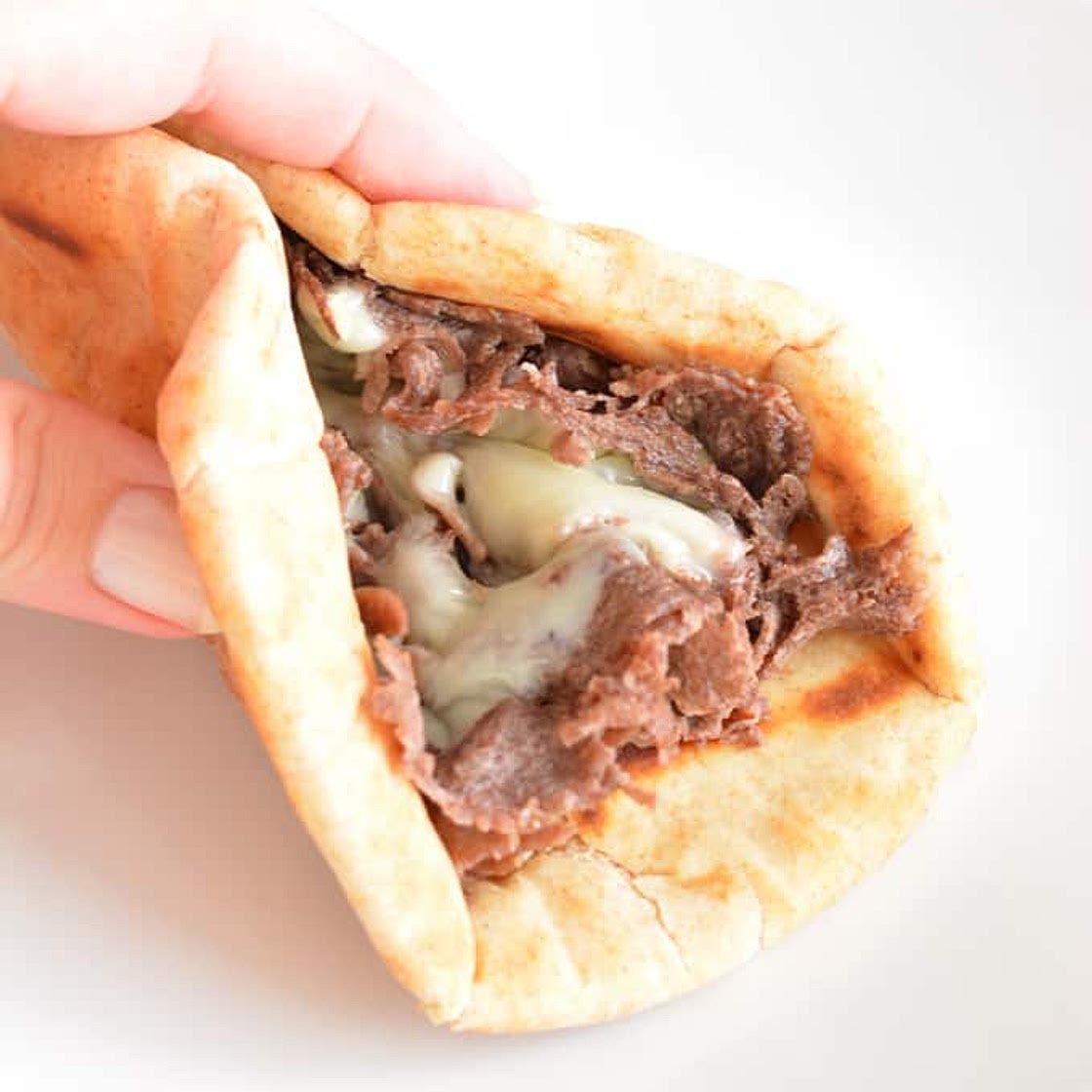 Philly Cheese Steak Pita Sandwich