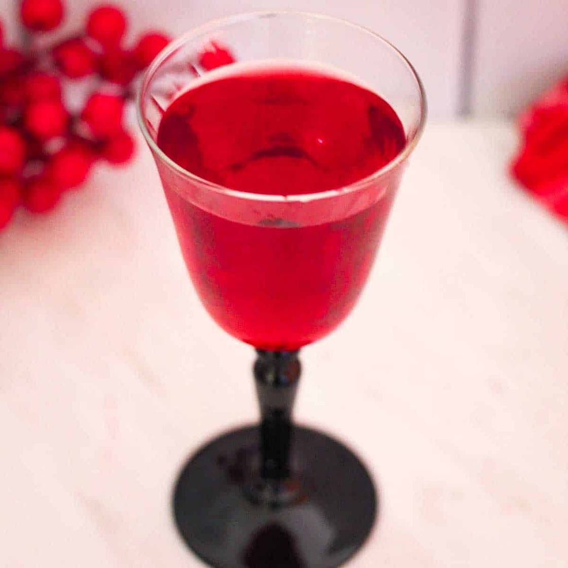 Homemade Cranberry Liqueur