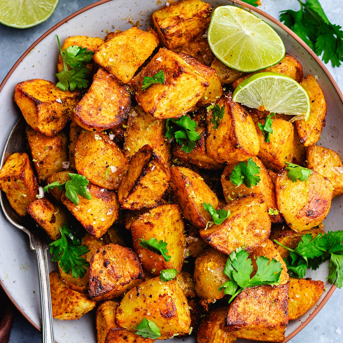 Curry roasted potatoes