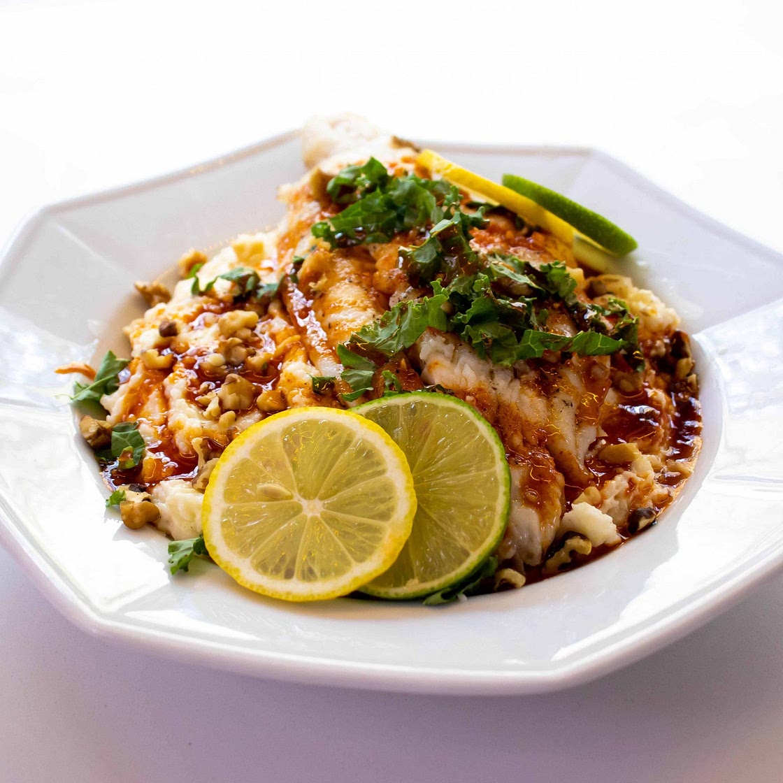 Cheesy Catfish Gouda Grits