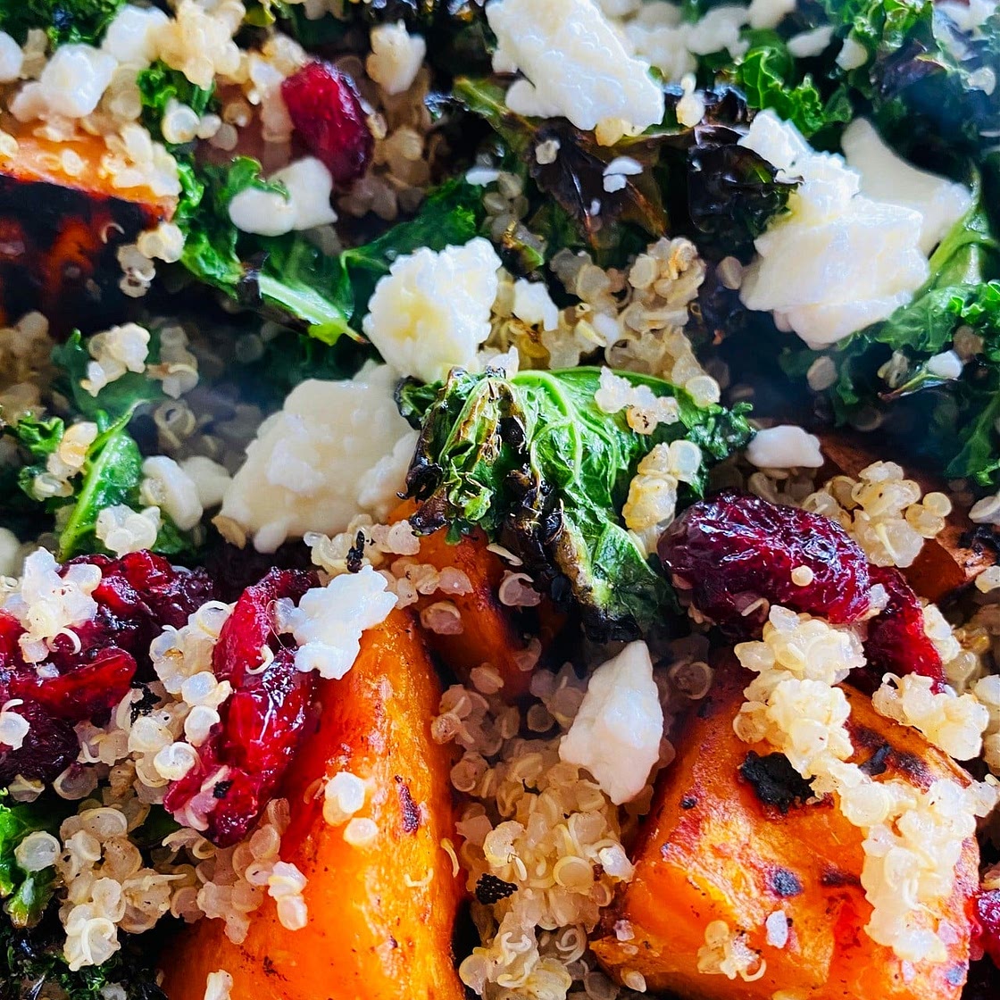 Blackstone Sweet Potatoes and Kale