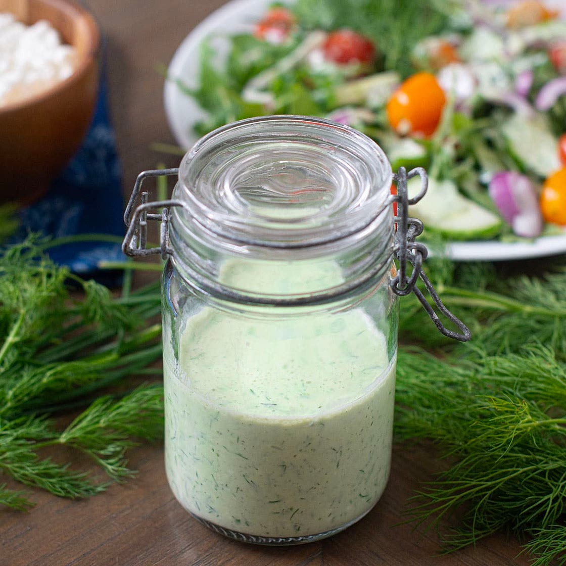 Cottage Cheese Green Goddess Salad Dressing Recipe