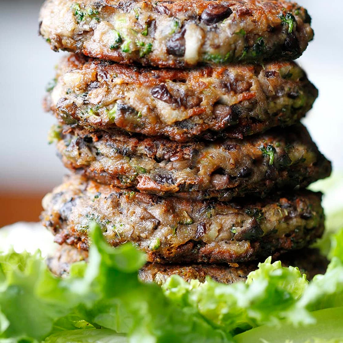 Chunky Portabella Veggie Burgers