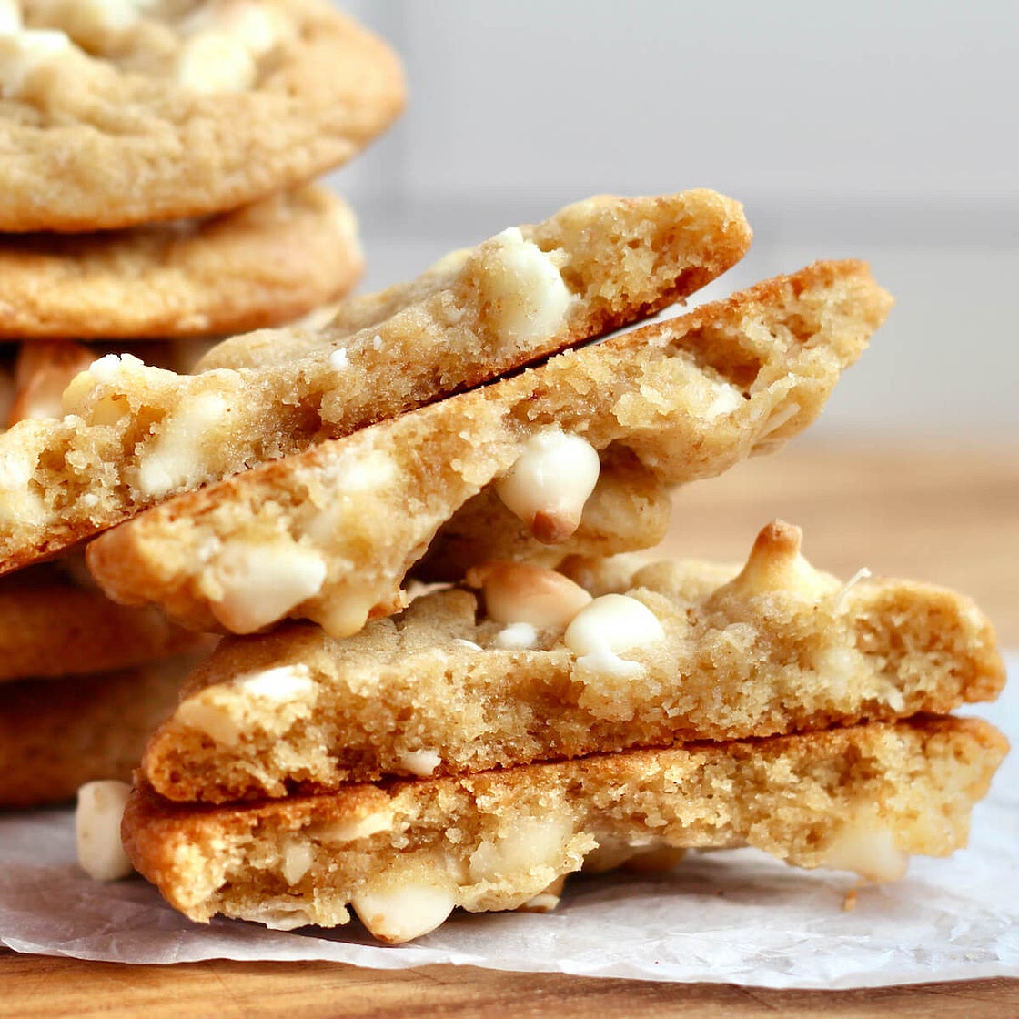 Sourdough White Chocolate Macadamia Nut Cookies