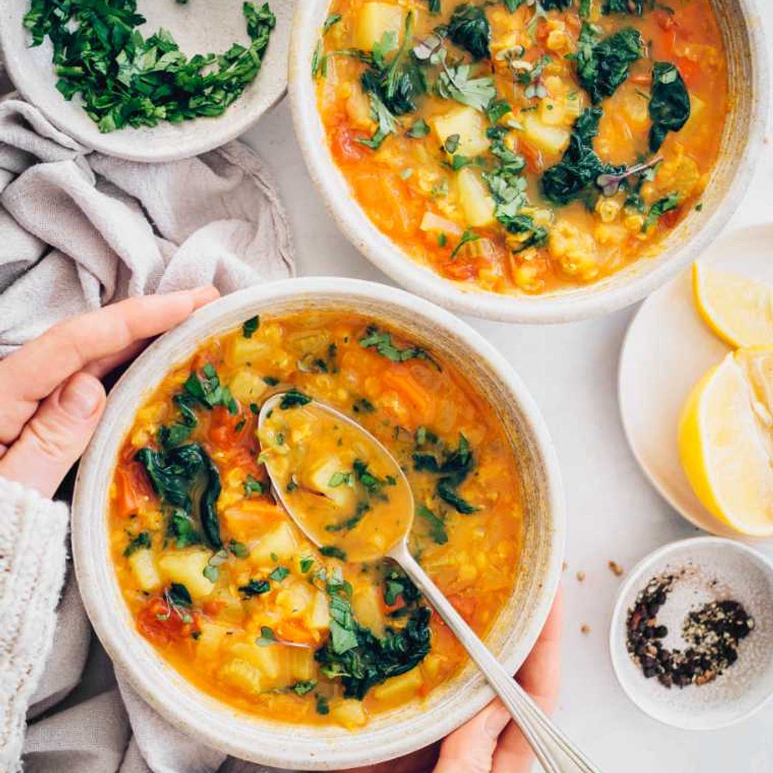 Anti-Inflammatory Veggie Soup with Turmeric