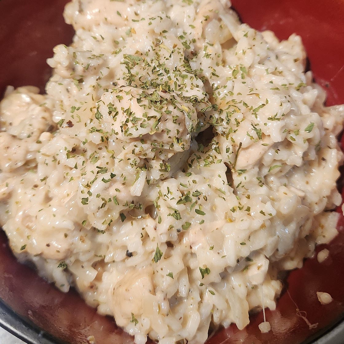 Creamy Parmesan One Pot Chicken and Rice