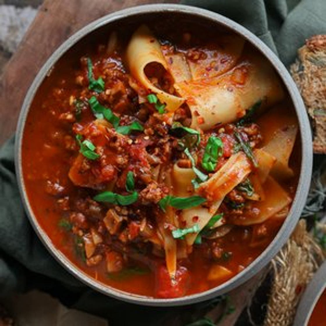 One-Pot Lasagna Soup