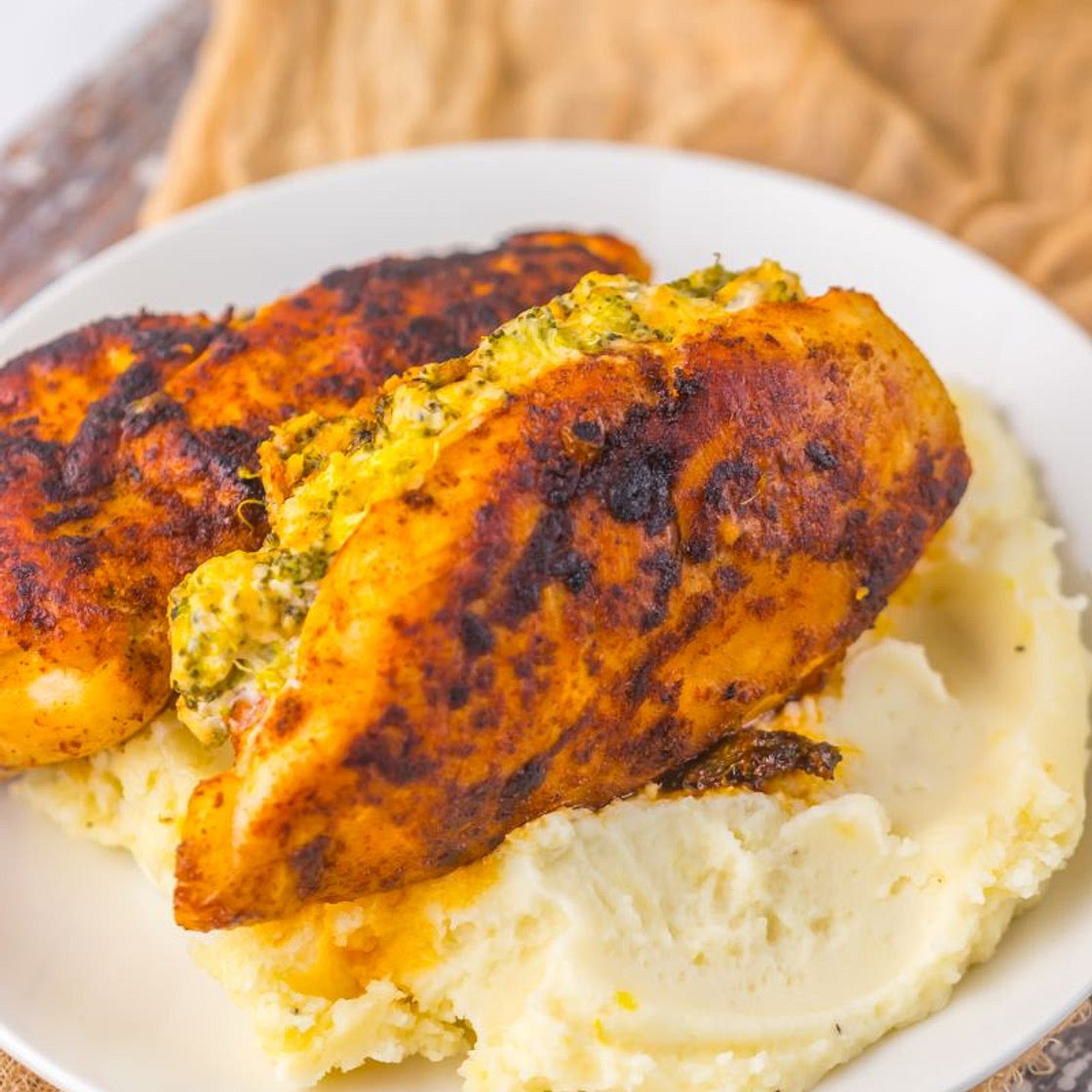Broccoli and Cheese Stuffed Chicken