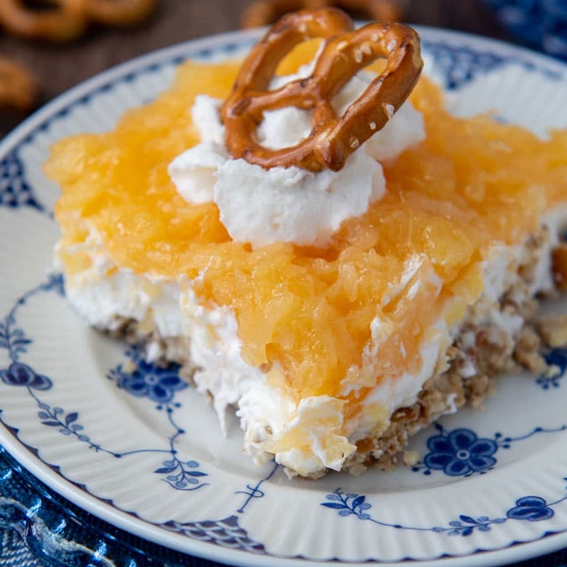 Pineapple Pretzel Salad