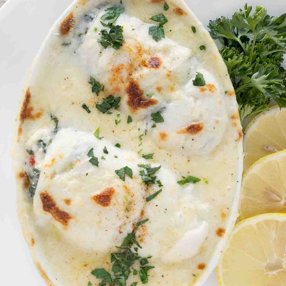 Stuffed Flounder Florentine