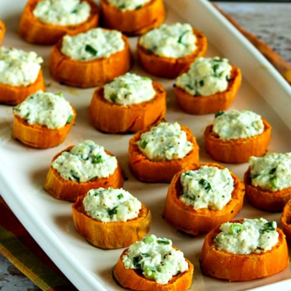Sweet Potato Bites with Feta