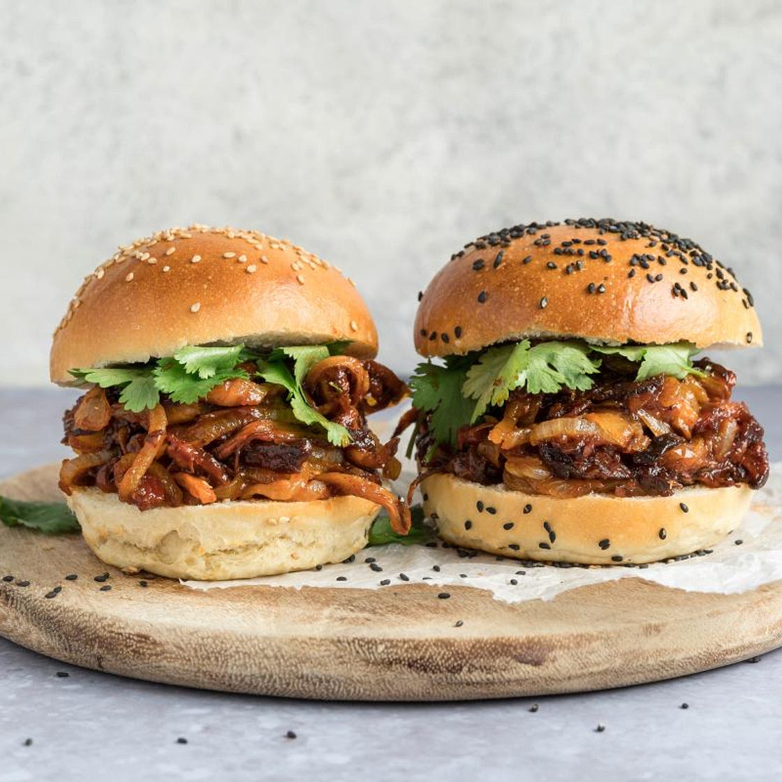 Pulled Mushroom Burger