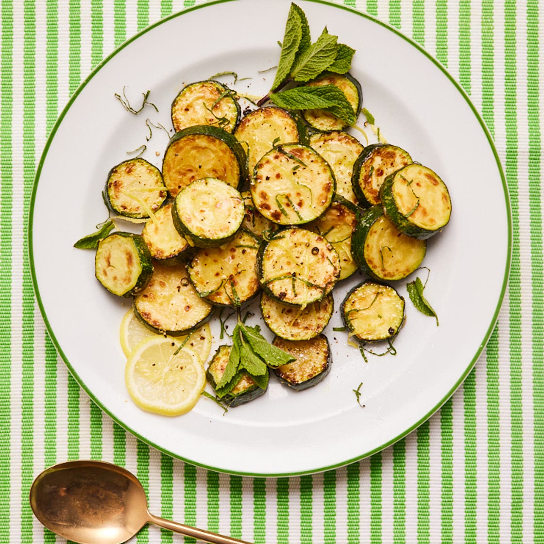 Lemon and Mint Courgettes | Slimming & Weight Watchers Friendly