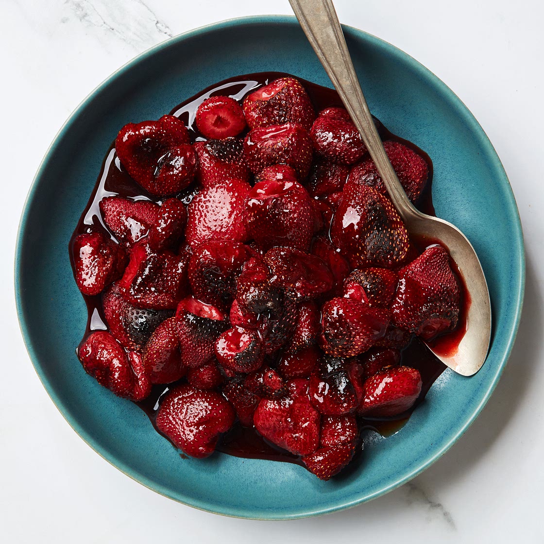 Ember-Roasted Strawberries