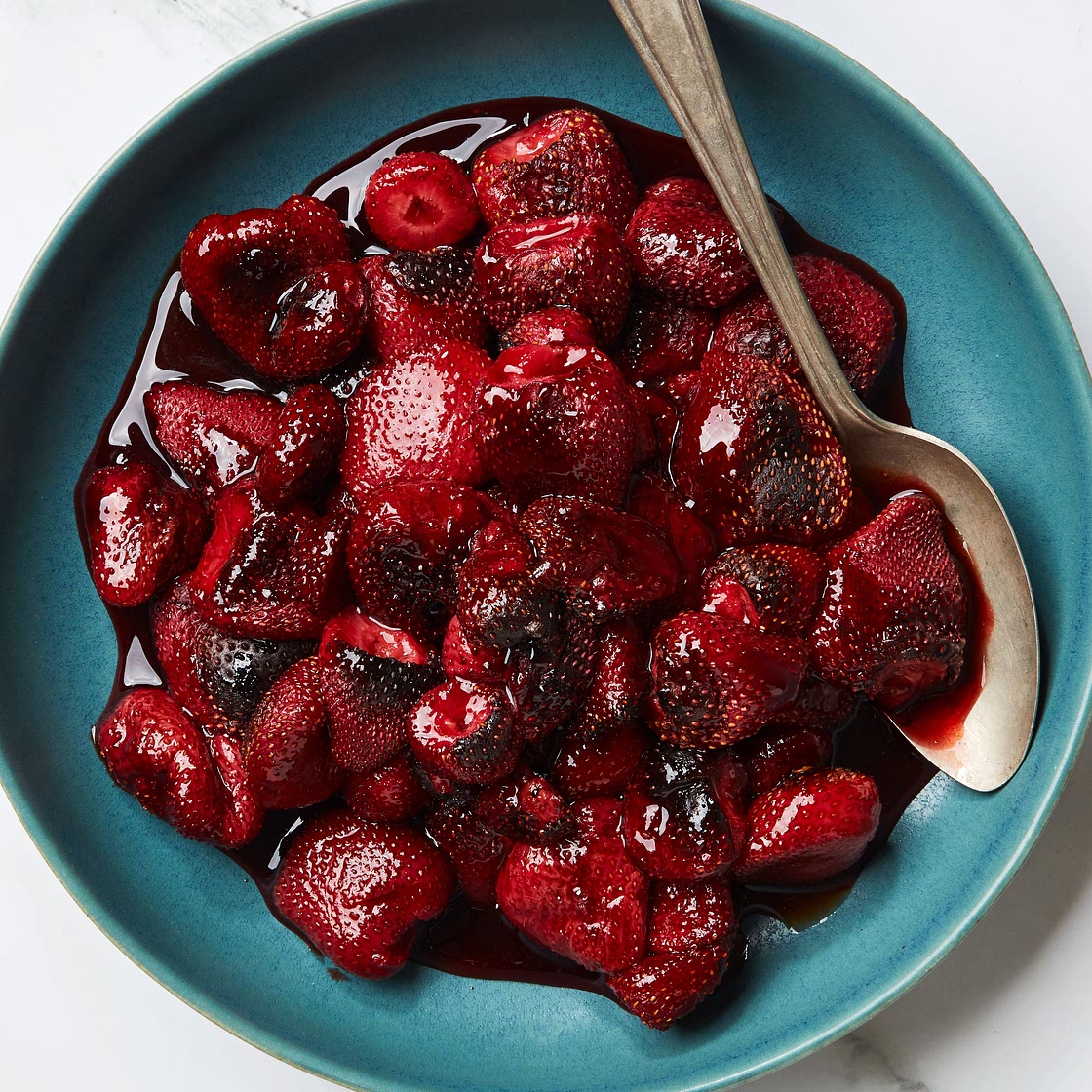 Ember-Roasted Strawberries