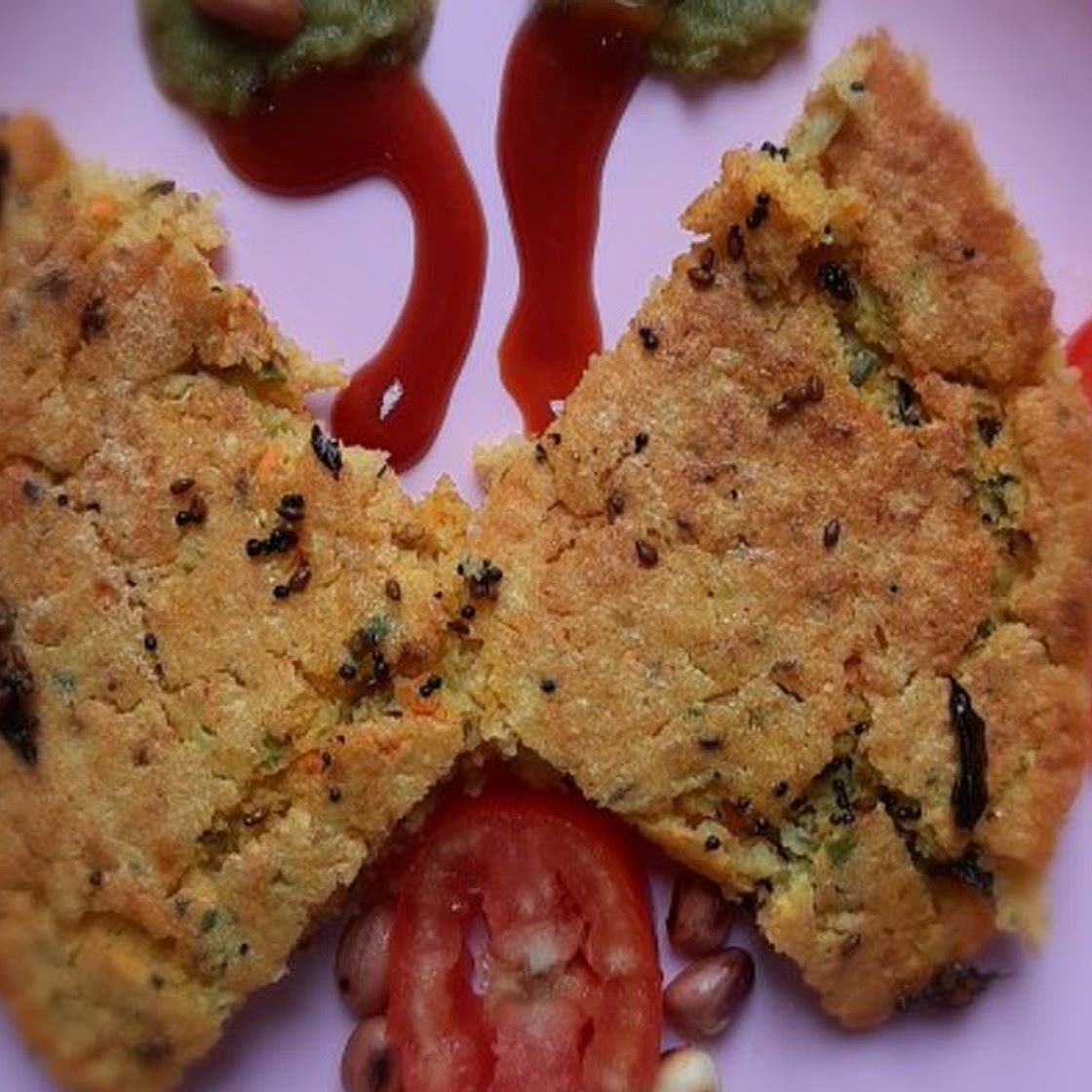 बेक्ड हांडवो (Baked handvo recipe in hindi)