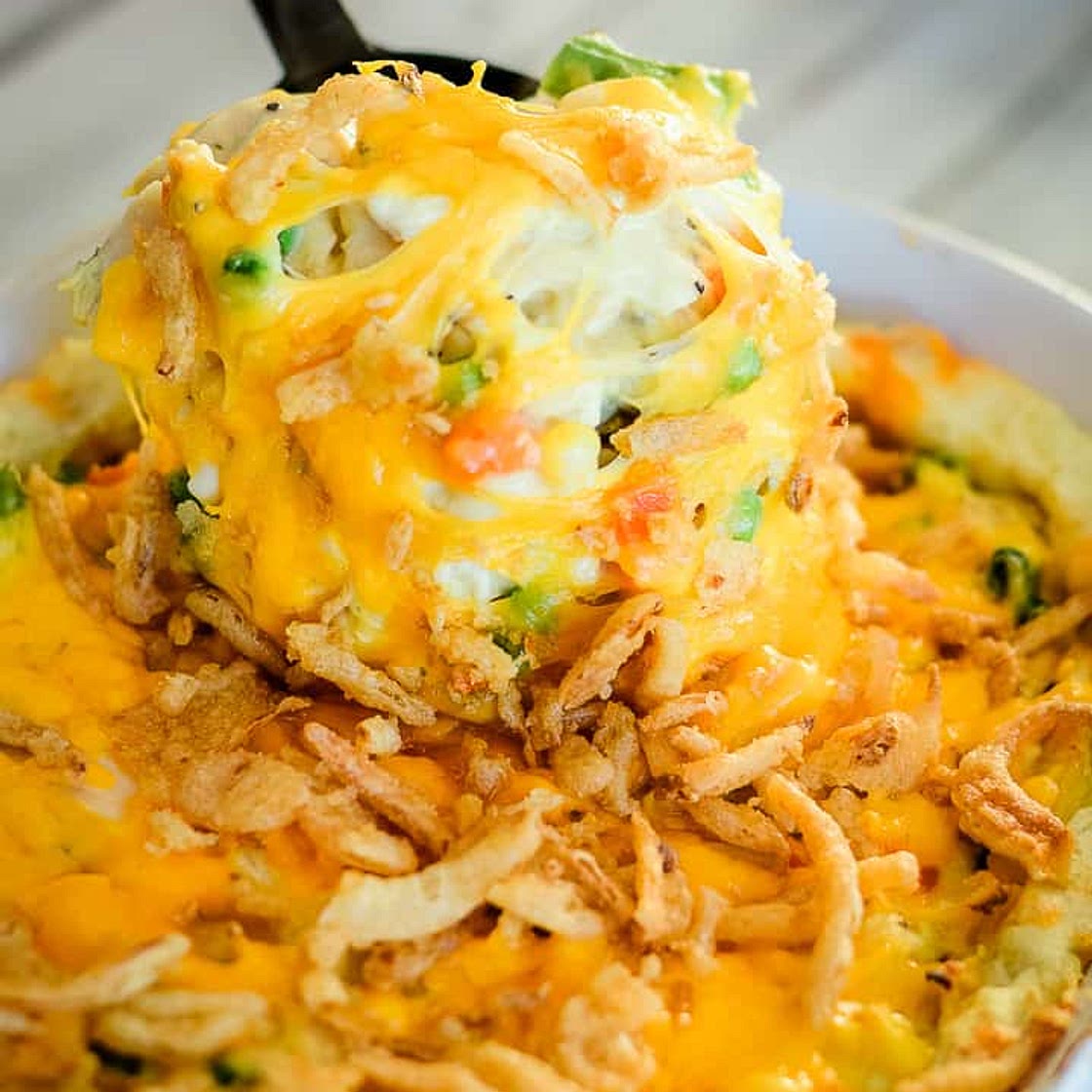 Chicken Mashed Potato Casserole