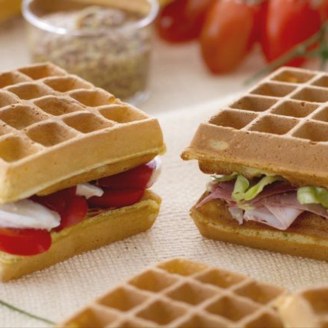 Waffle sandwich