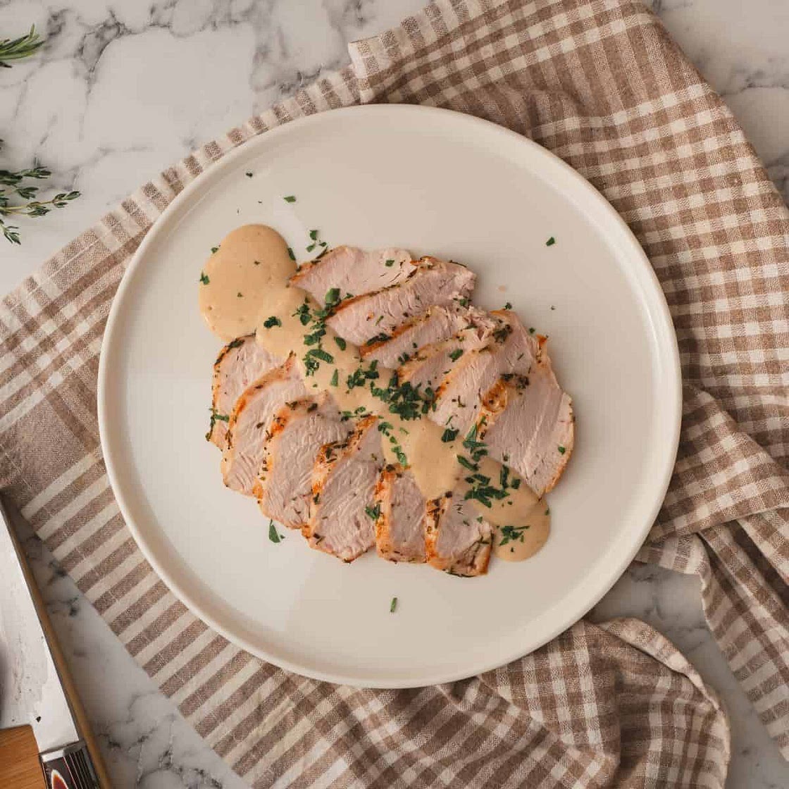 Roasted Turkey Breast with Keto Gravy