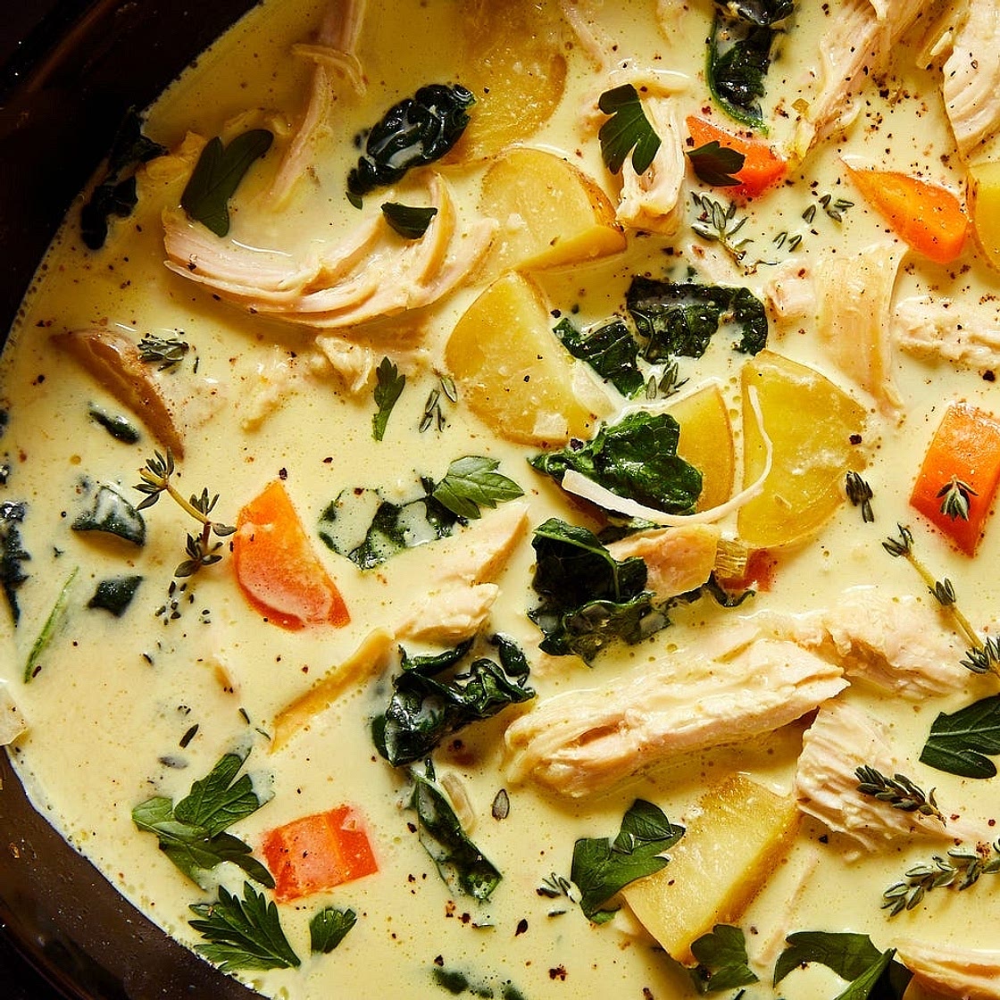 Slow-Cooker Creamy Chicken & Potato Soup