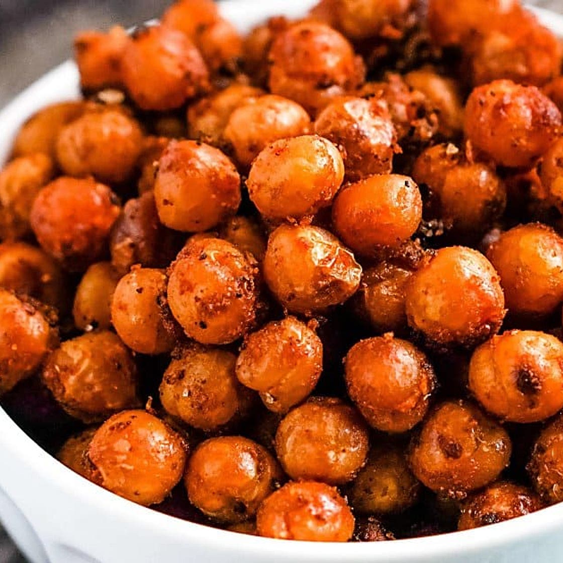 Spicy Buffalo Roasted Chickpeas