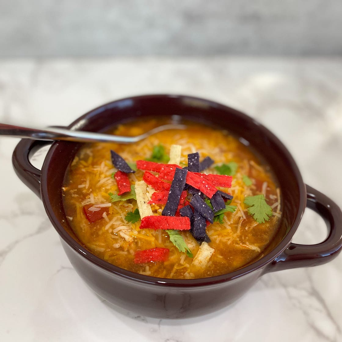 Slow Cooker Chicken Tortilla Soup