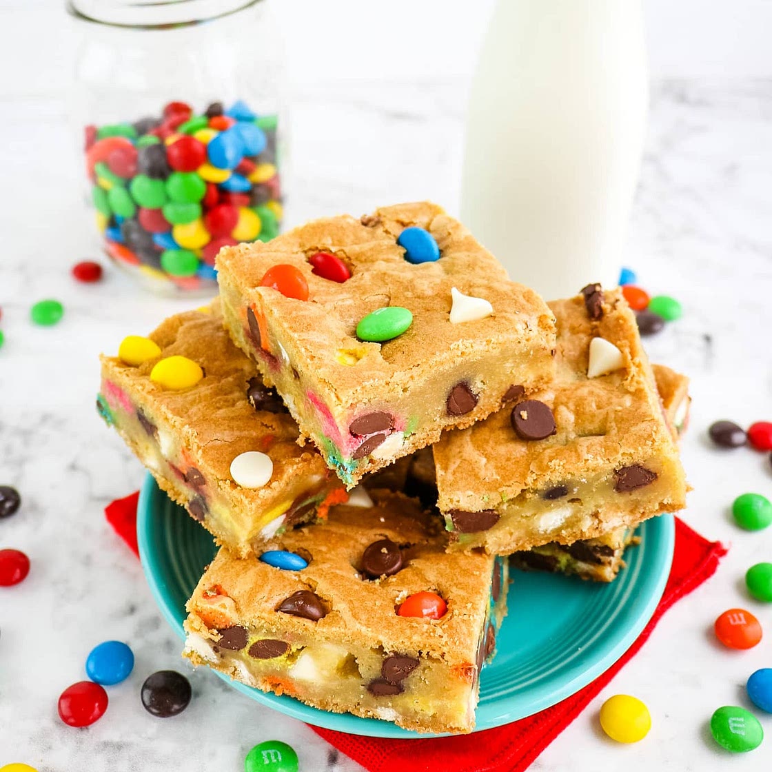 M&M Cookie Bars