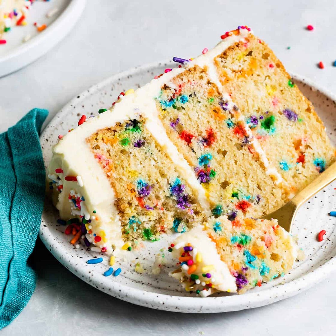 Moist & Fluffy Gluten-Free Confetti Cake