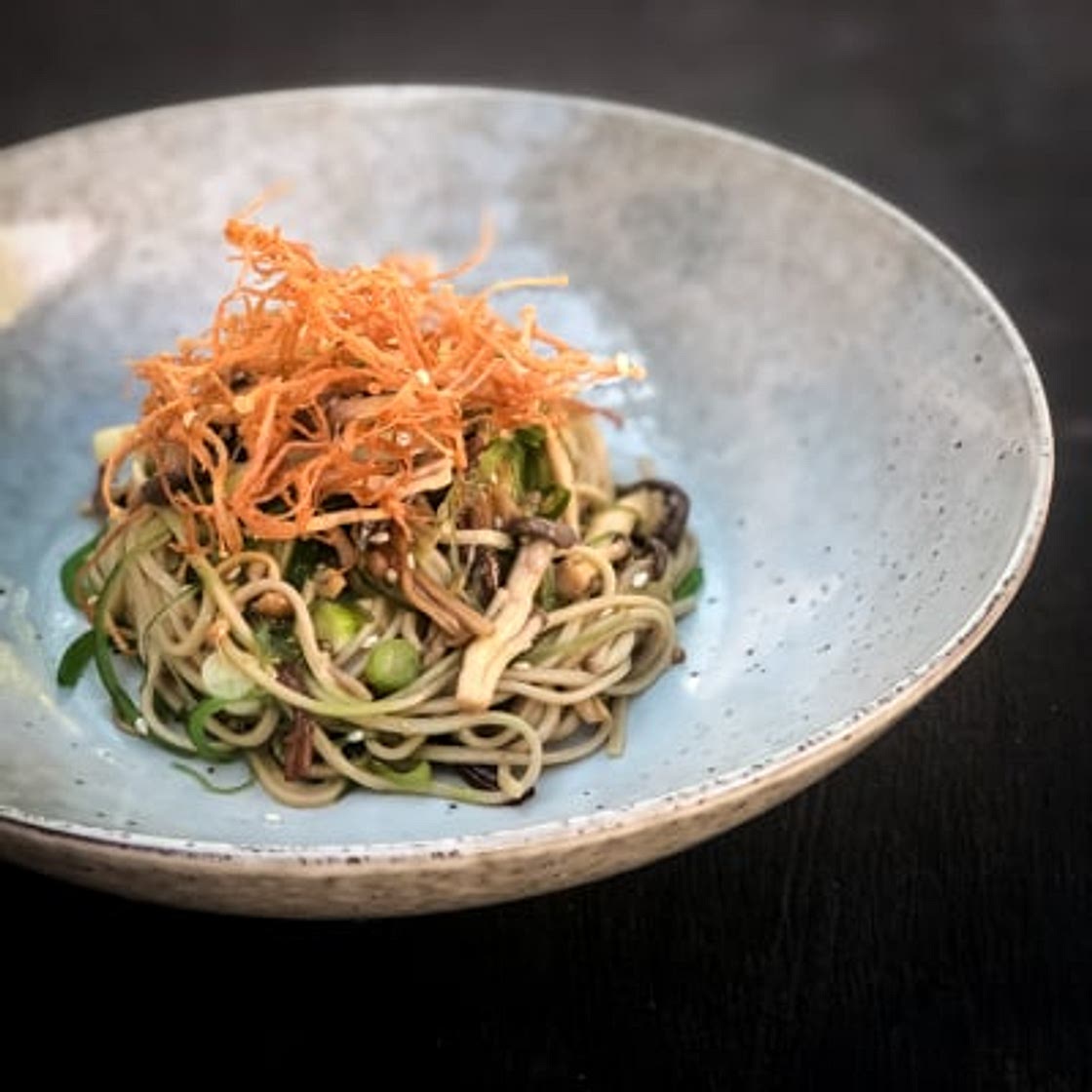 Vegan Soba Noodle Salad with Yuzu Dressing