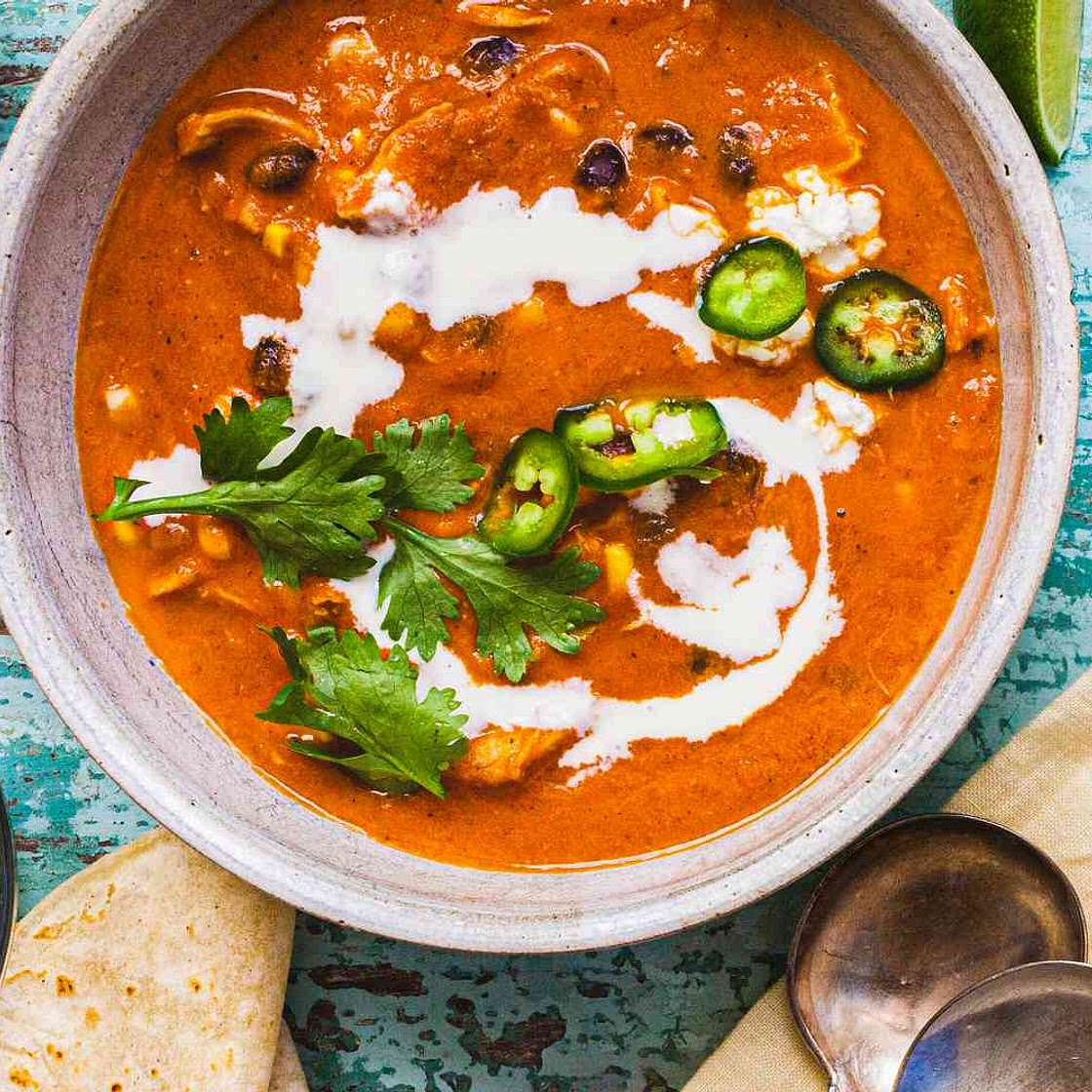 Creamy Chicken Enchilada Soup