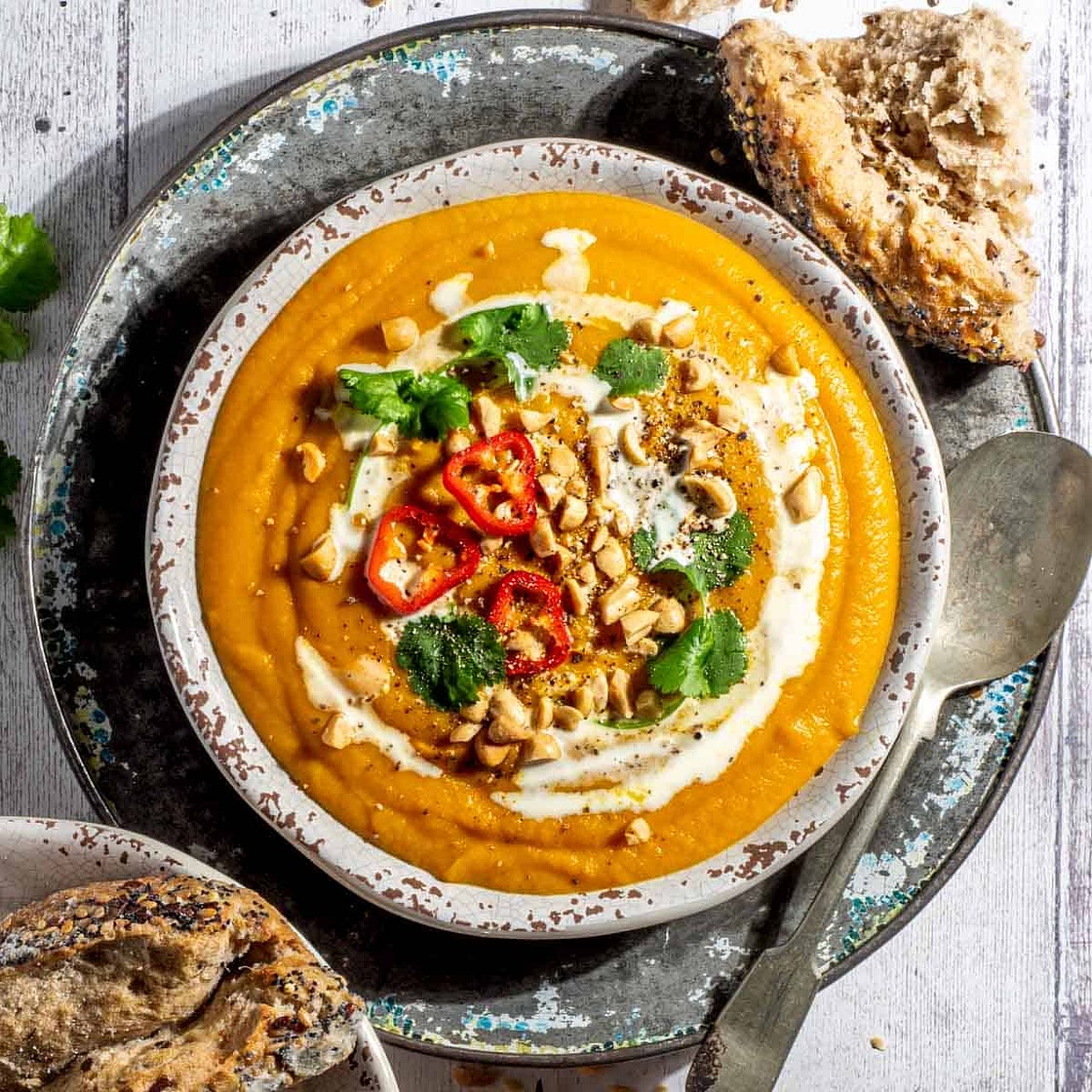 Sweet Potato, Coconut and Chilli soup