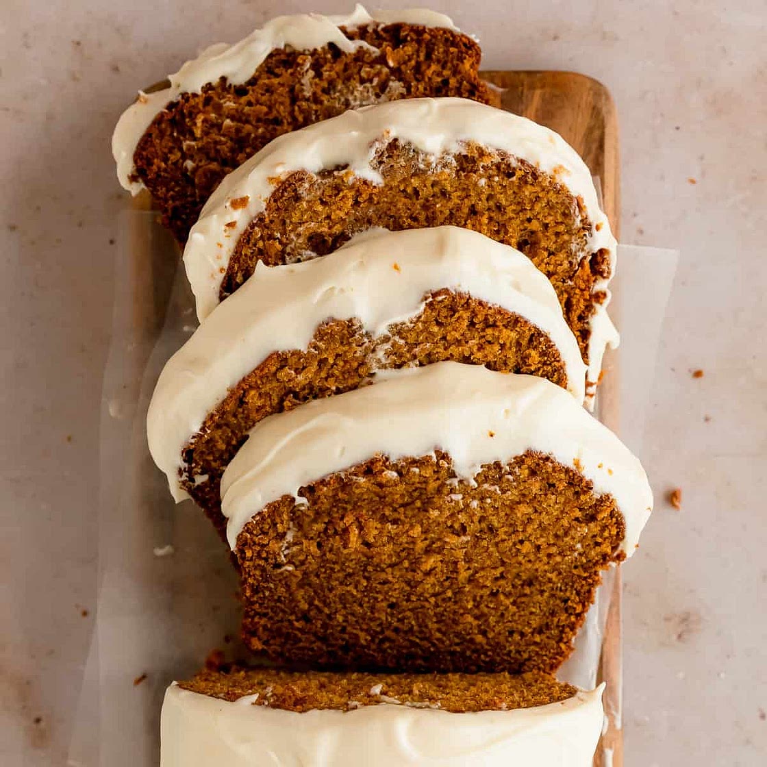 Pumpkin Bread with Cream Cheese Frosting Recipe