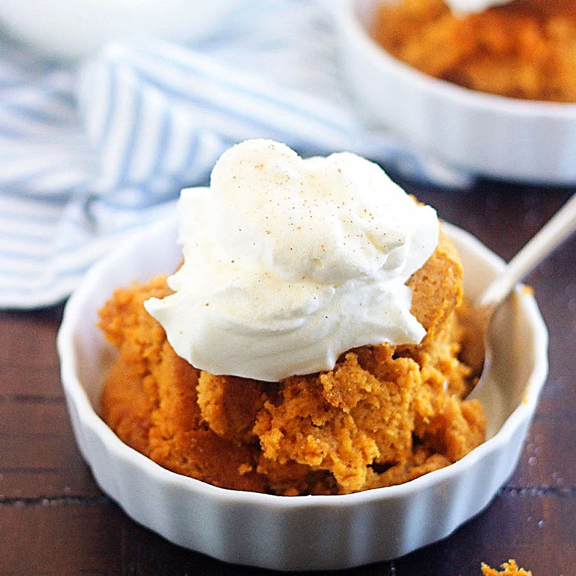 Slow Cooker Pumpkin Pie Pudding