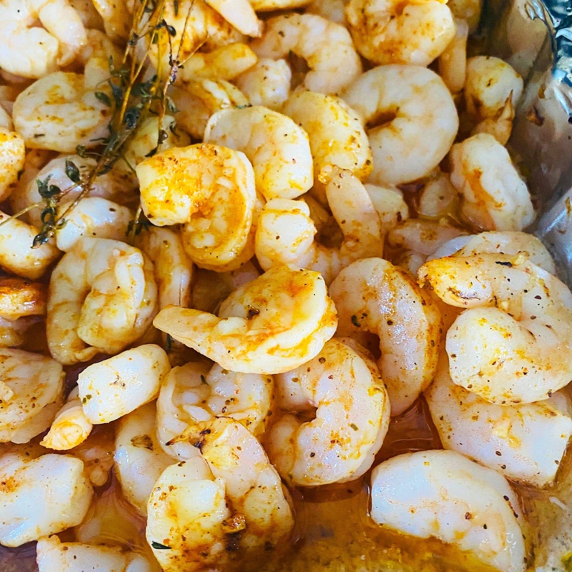 Traeger Lemon Garlic Shrimp