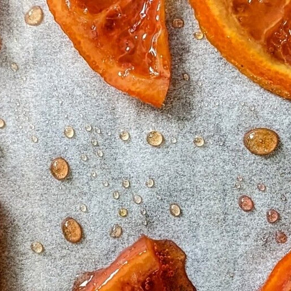 Quick candied oranges